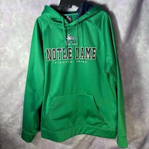 Colosseum Green Notre Dame Fighting Irish Pullover Hoodie Men's Size Large